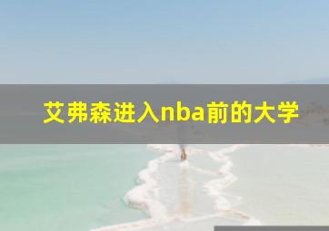 艾弗森进入nba前的大学