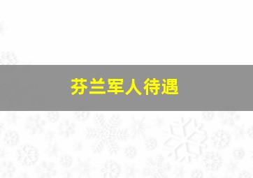 芬兰军人待遇