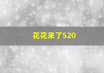 花花来了520