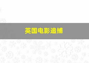 英国电影追捕