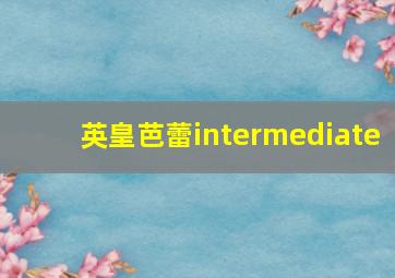 英皇芭蕾intermediate