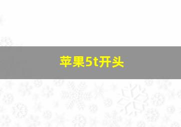 苹果5t开头