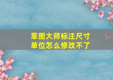 草图大师标注尺寸单位怎么修改不了