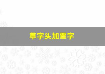 草字头加覃字