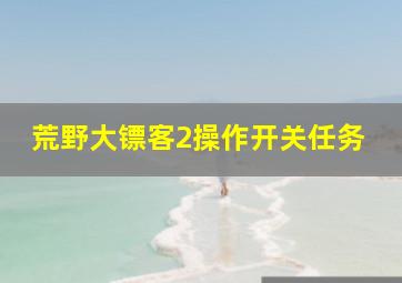 荒野大镖客2操作开关任务