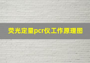 荧光定量pcr仪工作原理图