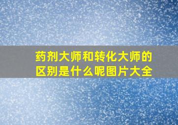 药剂大师和转化大师的区别是什么呢图片大全