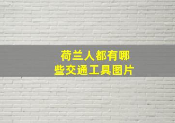 荷兰人都有哪些交通工具图片