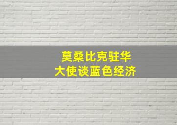 莫桑比克驻华大使谈蓝色经济