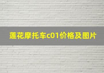 莲花摩托车c01价格及图片