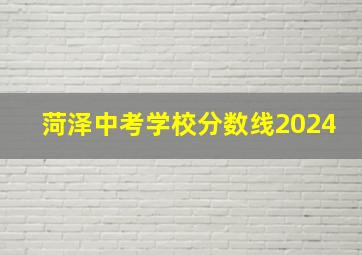 菏泽中考学校分数线2024