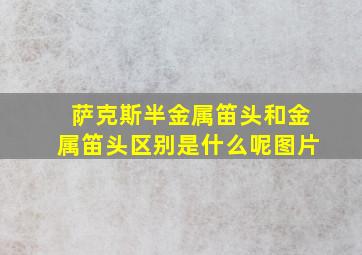 萨克斯半金属笛头和金属笛头区别是什么呢图片