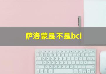 萨洛蒙是不是bci