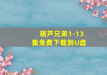 葫芦兄弟1-13集免费下载到U盘