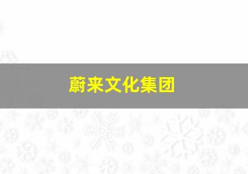 蔚来文化集团