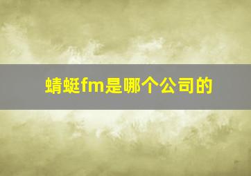 蜻蜓fm是哪个公司的