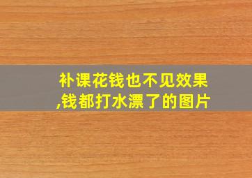 补课花钱也不见效果,钱都打水漂了的图片