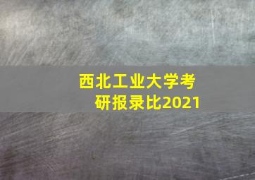 西北工业大学考研报录比2021