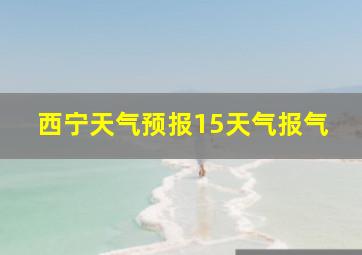 西宁天气预报15天气报气