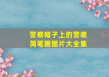 警察帽子上的警徽简笔画图片大全集