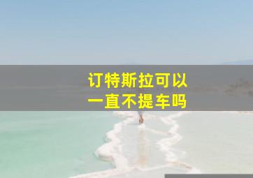 订特斯拉可以一直不提车吗