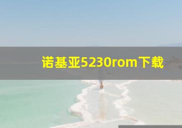 诺基亚5230rom下载