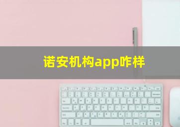 诺安机构app咋样