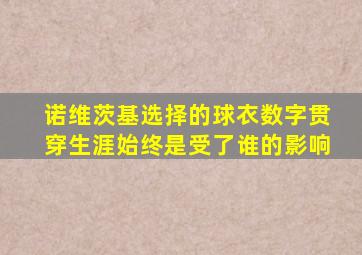 诺维茨基选择的球衣数字贯穿生涯始终是受了谁的影响