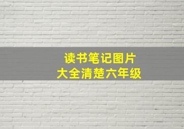 读书笔记图片大全清楚六年级