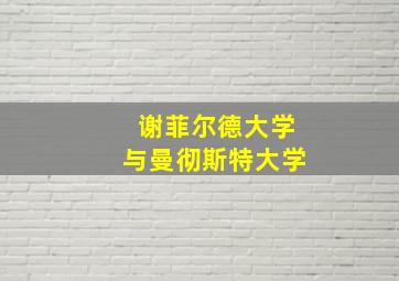 谢菲尔德大学与曼彻斯特大学