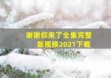 谢谢你来了全集完整版视频2021下载