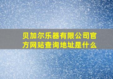 贝加尔乐器有限公司官方网站查询地址是什么