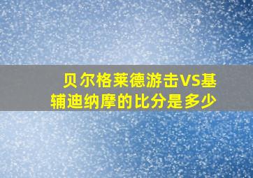 贝尔格莱德游击VS基辅迪纳摩的比分是多少