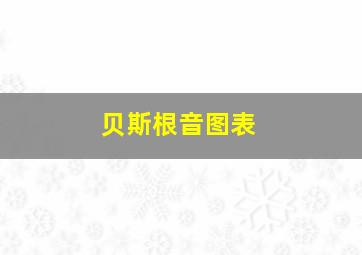 贝斯根音图表