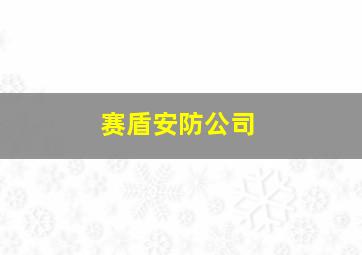 赛盾安防公司