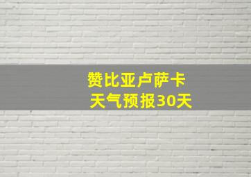 赞比亚卢萨卡天气预报30天