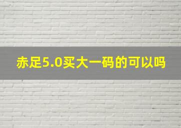 赤足5.0买大一码的可以吗