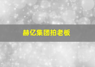 赫亿集团拍老板