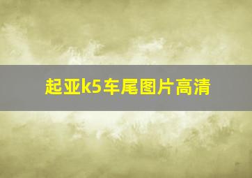 起亚k5车尾图片高清