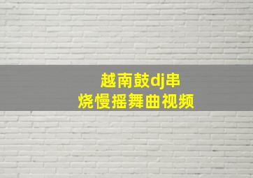 越南鼓dj串烧慢摇舞曲视频