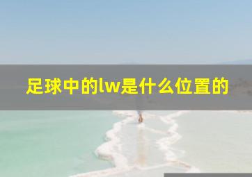 足球中的lw是什么位置的