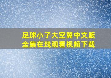 足球小子大空翼中文版全集在线观看视频下载