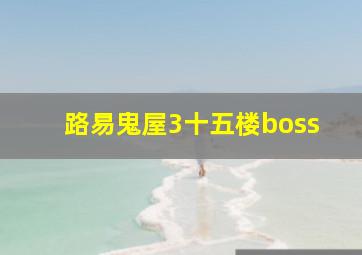 路易鬼屋3十五楼boss