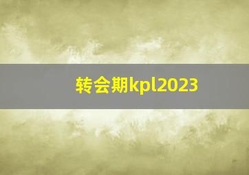 转会期kpl2023