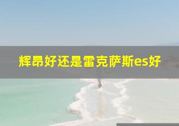 辉昂好还是雷克萨斯es好