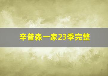 辛普森一家23季完整