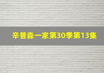 辛普森一家第30季第13集