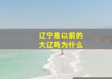 辽宁是以前的大辽吗为什么