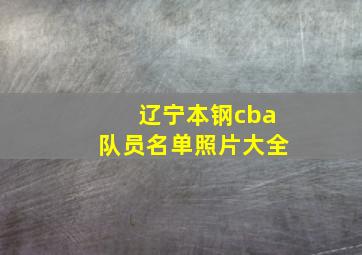 辽宁本钢cba队员名单照片大全