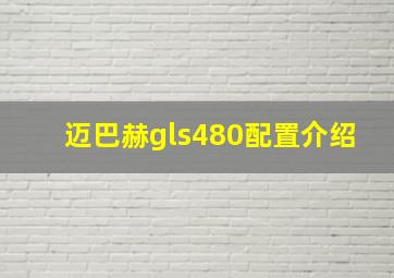 迈巴赫gls480配置介绍